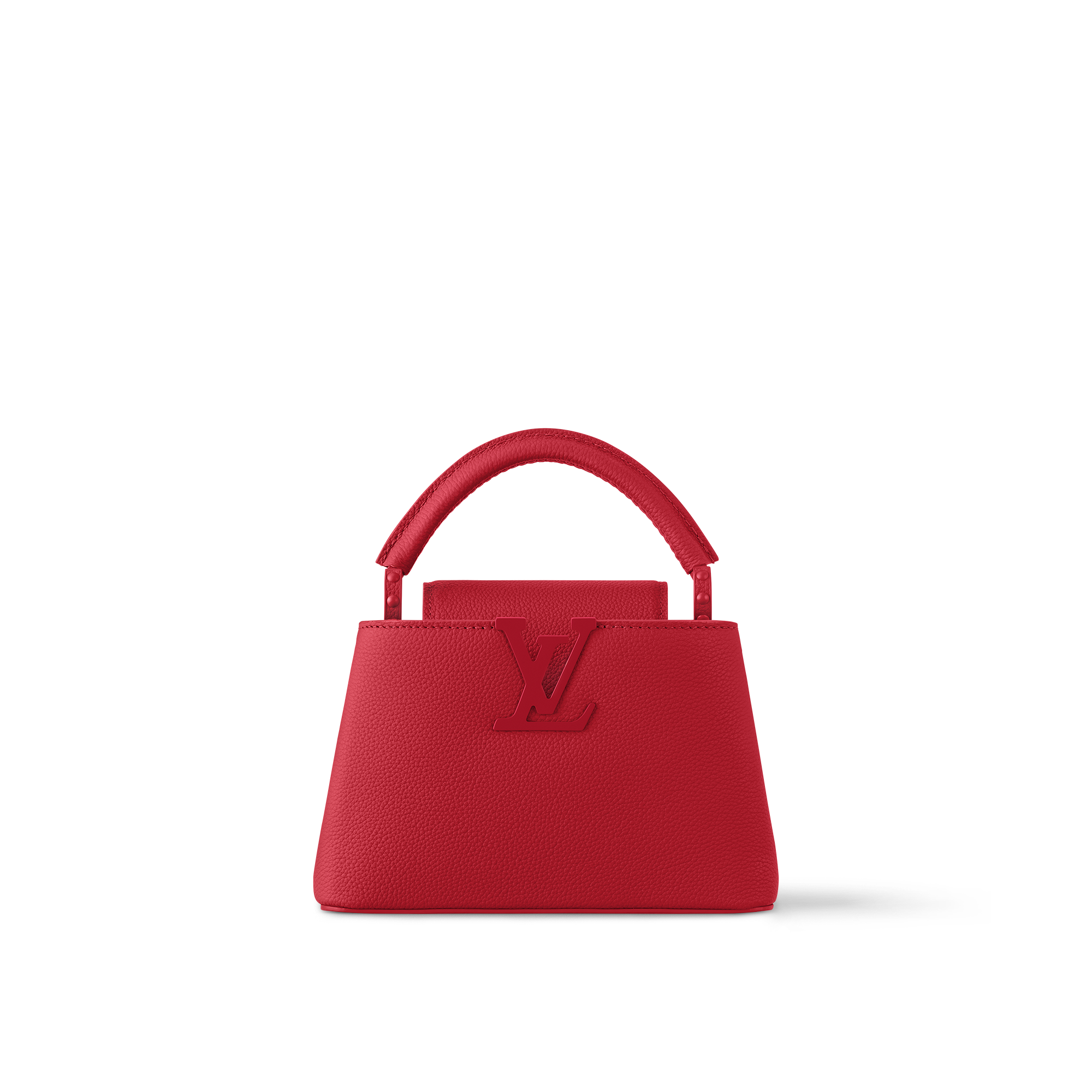 CAPUCINES MINI 23 IN RED TAURILLON GOLD HARDWARE
